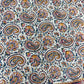 1970s Vintage Indian Cotton Hand Block Printed Uncut Fabric Yardage - 80" x 92" (#10)