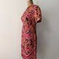 1960s Vintage Mod Abstract Print Shattering Glass A-line Dress