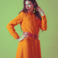 1960s Vintage Mod Orange Dress & Jacket Set