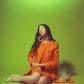 1960s Vintage Mod Orange Dress & Jacket Set