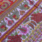 1970s Vintage Indian Cotton Hand Block Printed Uncut Fabric Yardage - Bright Purple Elephants - 64" x 96" (#12)