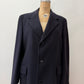 1960s Vintage Pure 100% Mongolian Cashmere Navy Blue Dress Coat