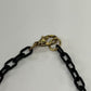 Bakelite & Celluloid Heart Cutout Statement Bib Necklace by Artisan Signed G. Balman