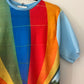 1970s - 1980s Vintage Hot Air Balloon Photorealist Print Shirt
