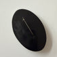1990s Vintage Painted Wood Floral Oval Brooch