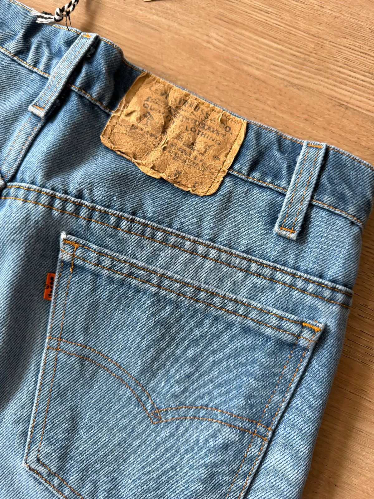 1970s Vintage Levi's Orange Tab Straight Leg Jeans - 34" x 26"