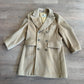 1970s Vintage Wide Lapel Lakeland Camel Wool Dress Coat