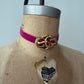 Early 1900s Antique Vintage Victorian Lover's Knot Brooch Choker or Pendant Necklace