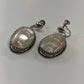 1950s Vintage Whiting and Davis Sterling and Mother of Pearl Screwback Earrings