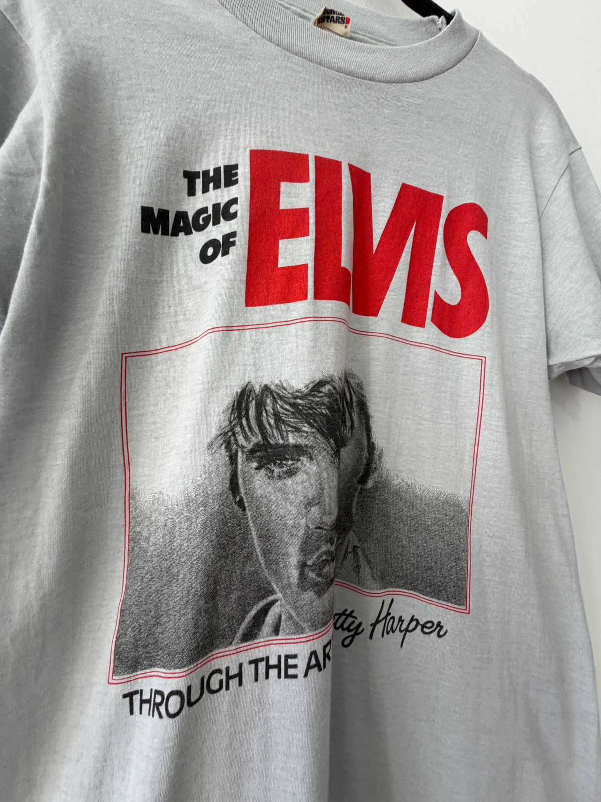 1980s Vintage The MAGIC of ELVIS (through the art of Betty Harper) Tee Shirt