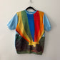 1970s - 1980s Vintage Hot Air Balloon Photorealist Print Shirt