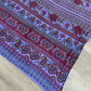 1970s Vintage Indian Cotton Hand Block Printed Uncut Fabric Yardage - Bright Purple Elephants - 64" x 96" (#12)