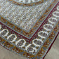 1970s Vintage Indian Cotton Hand Block Printed Uncut Fabric Yardage - Mustard / Gray / Elephants - 156" x 92" (#1)