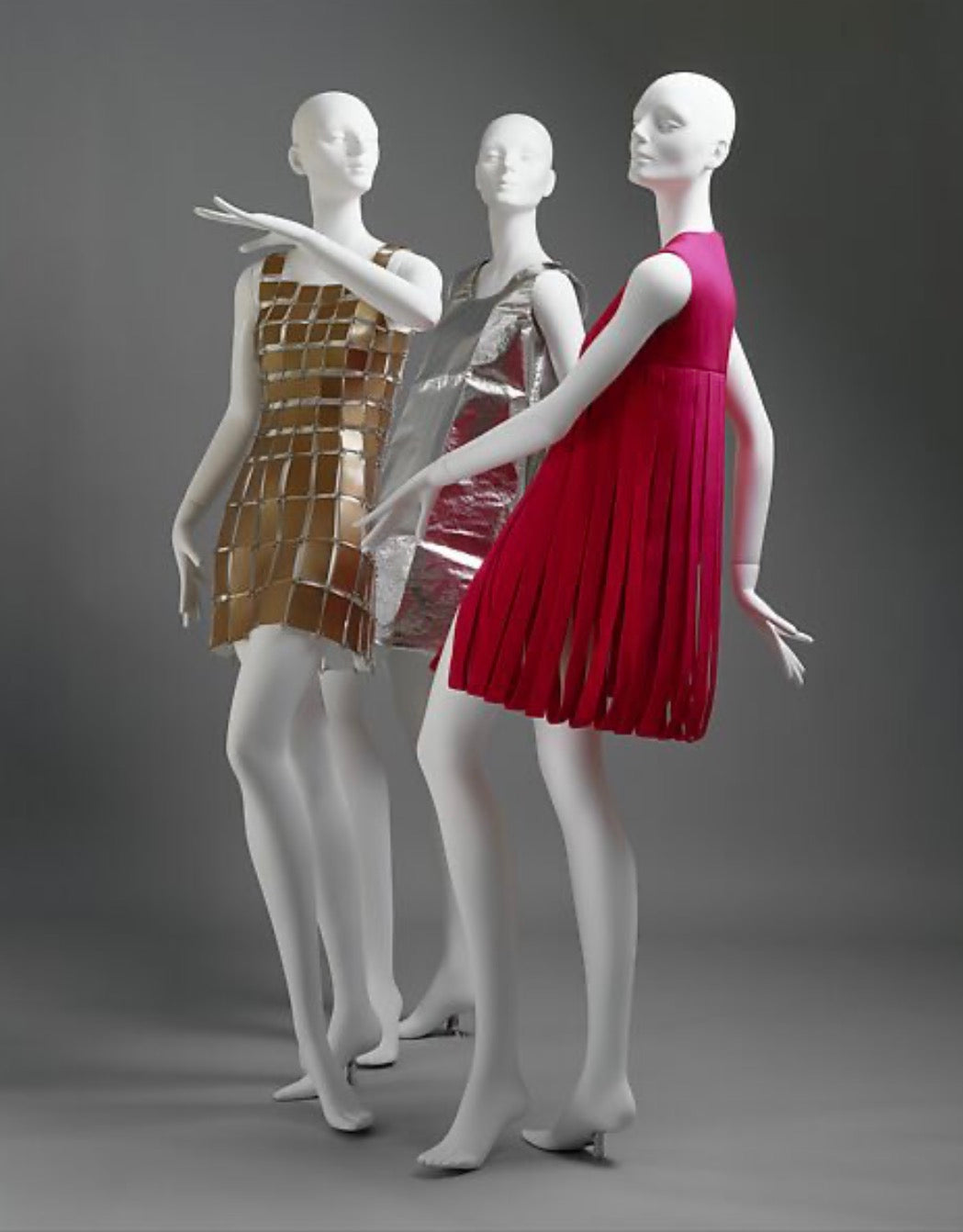1960s Vintage Handmade Epic Car Wash Dress Recreation of 60s Pierre Cardin Dance Dress