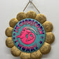 1970s Vintage I’m Capricorn, I Worry! Zodiac Medallion Wall Hanging