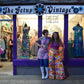 1960s Vintage Neon Paisley Swirls Mod Cutout Go-Go Dress by Elizabeth Jean - Jamaica Fashion Guild Label