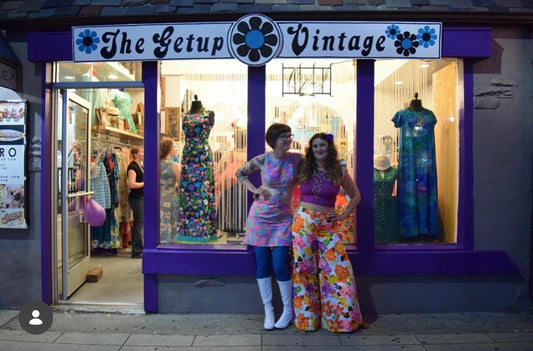 1960s Vintage Neon Paisley Swirls Mod Cutout Go-Go Dress by Elizabeth Jean - Jamaica Fashion Guild Label