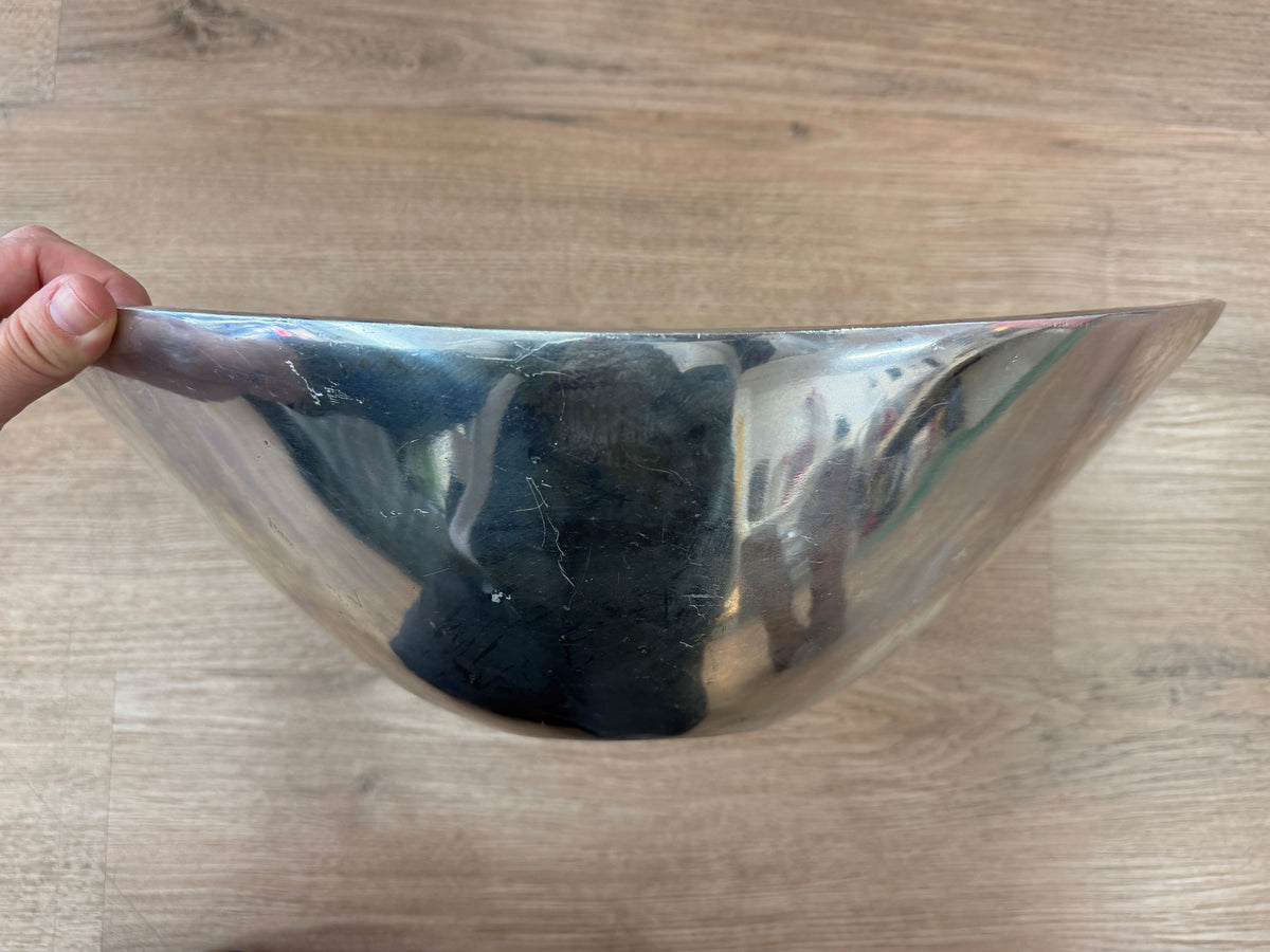1980s Vintage DANSK Silver Modern Large Serving Bowl