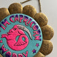 1970s Vintage I’m Capricorn, I Worry! Zodiac Medallion Wall Hanging