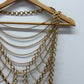 1970s Vintage Multi Chain Gold Toned Metal Vest