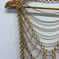 1970s Vintage Multi Chain Gold Toned Metal Vest