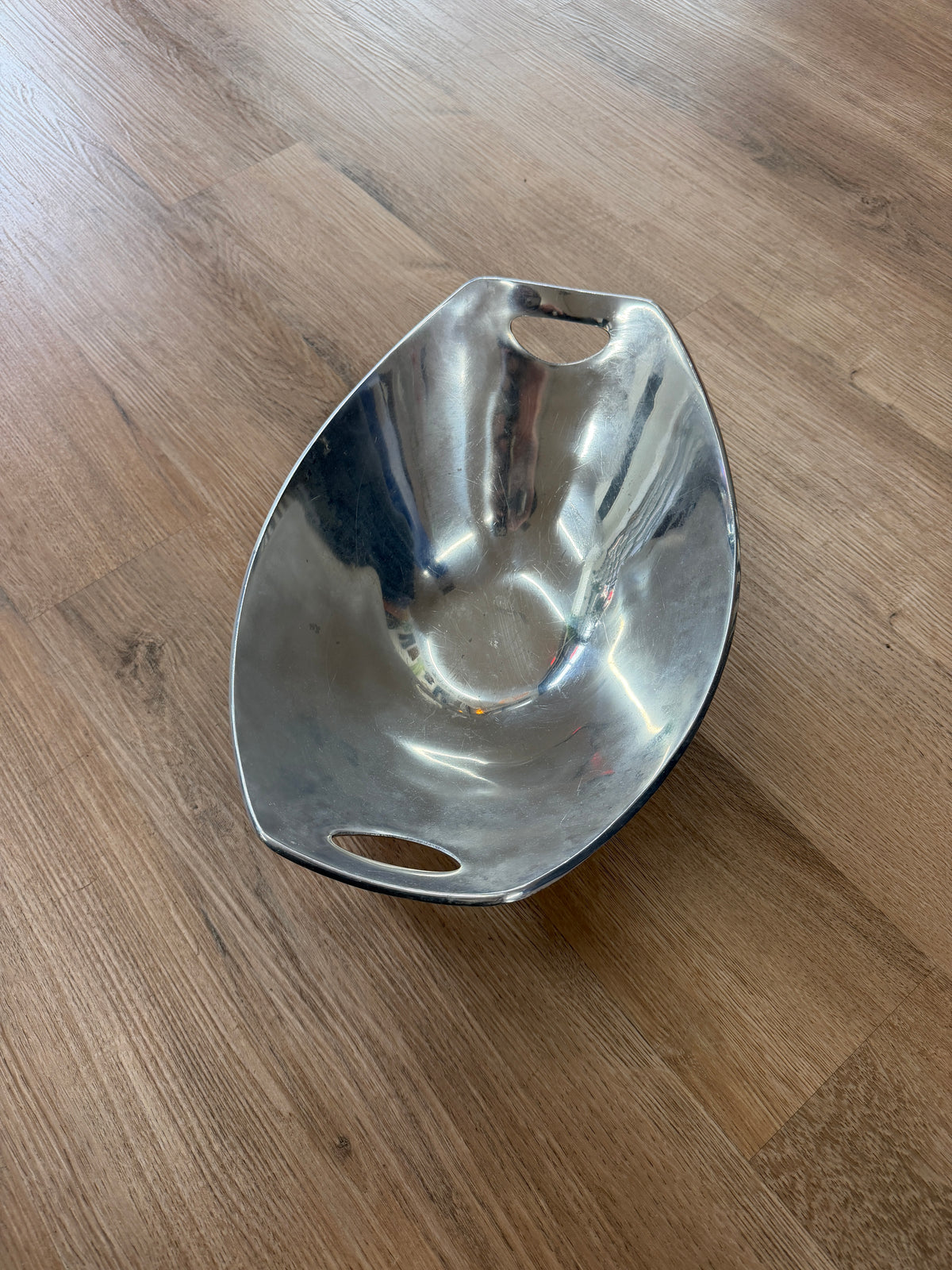 1980s Vintage DANSK Silver Modern Large Serving Bowl