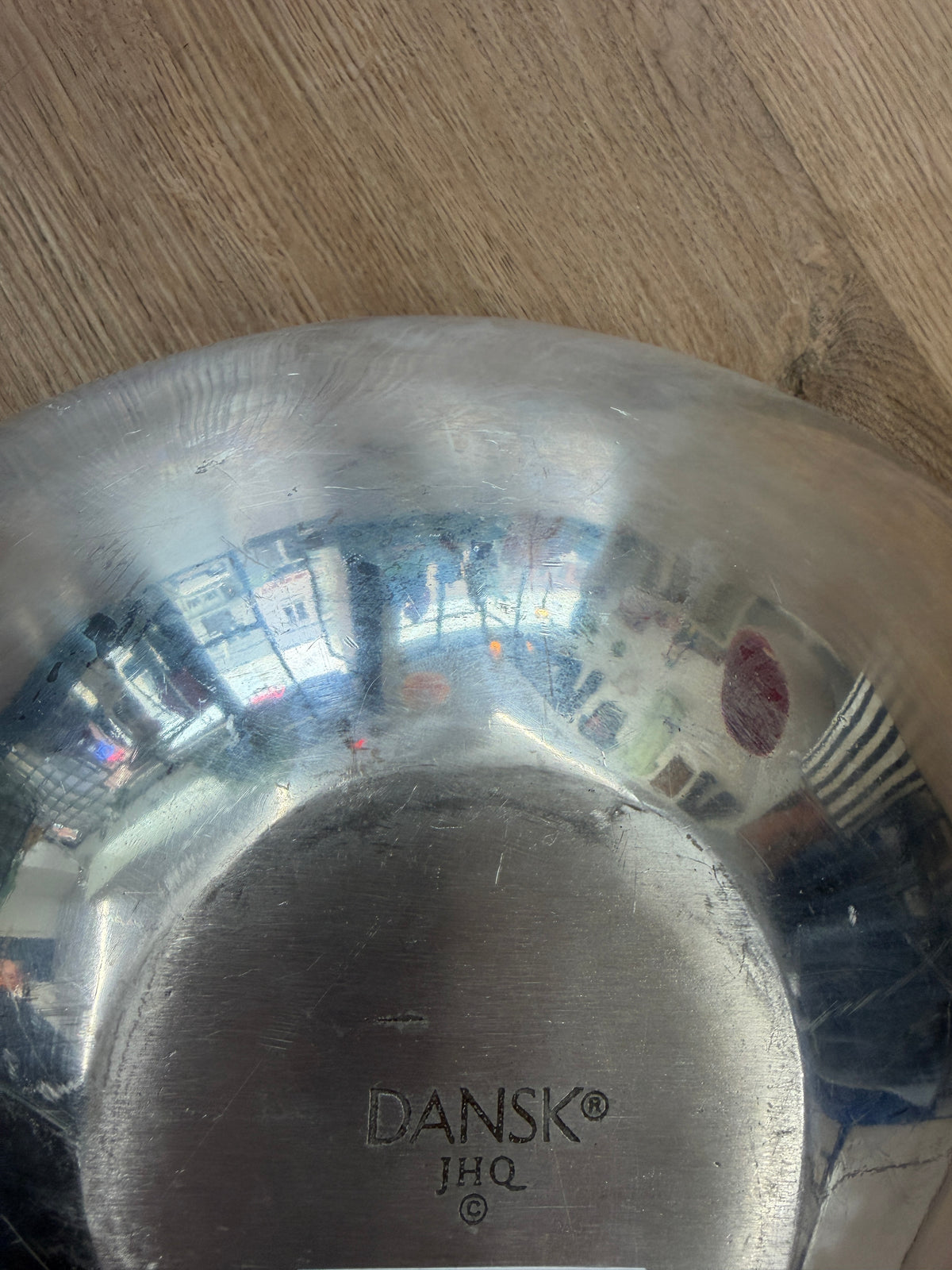1980s Vintage DANSK Silver Modern Large Serving Bowl