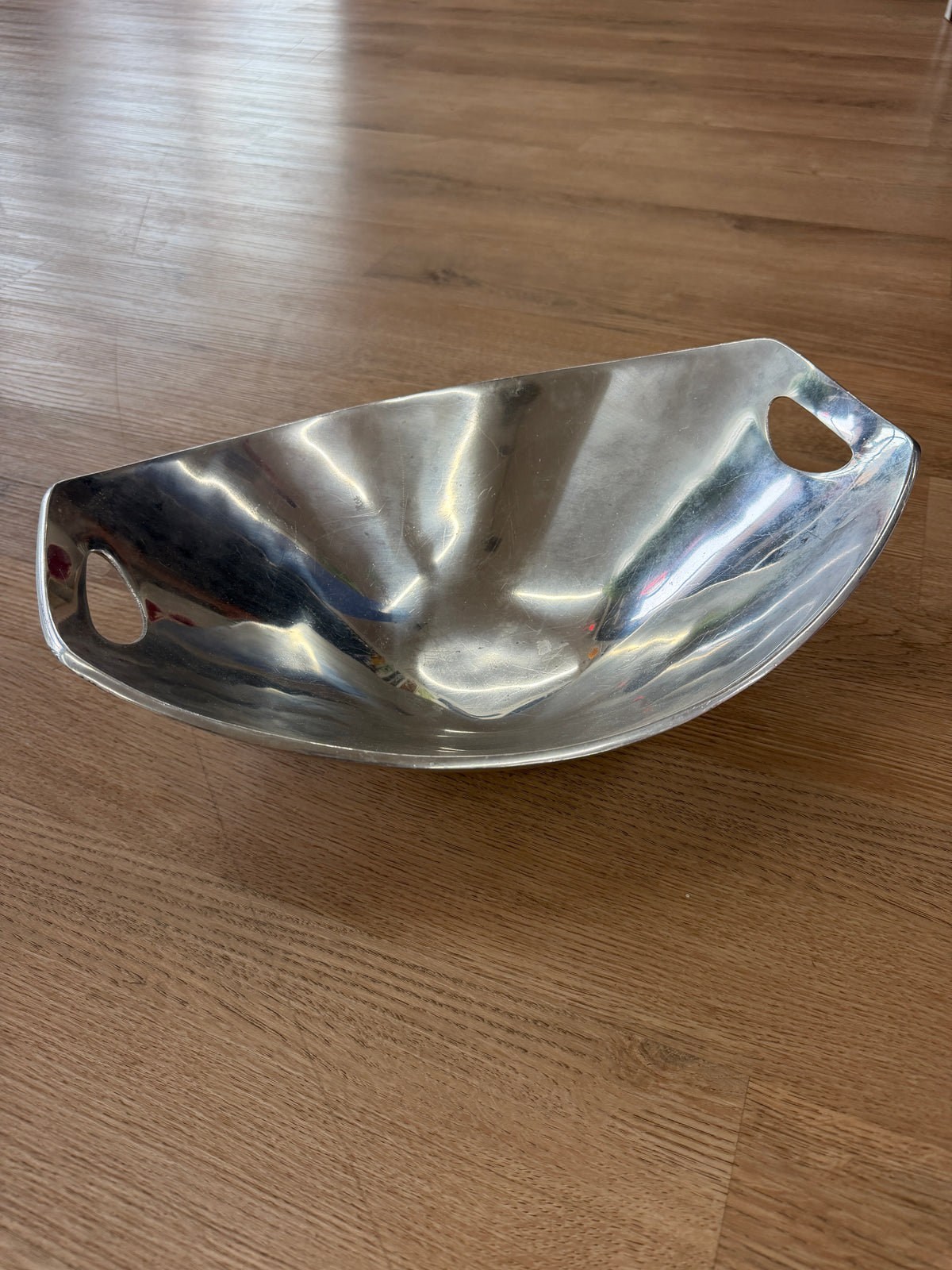 1980s Vintage DANSK Silver Modern Large Serving Bowl