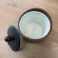 1970s Vintage Wood Look Vinyl Ice Bucket and Barware Set