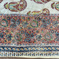 1970s Vintage Indian Cotton Hand Block Printed Uncut Fabric Yardage - Paisley / Cream - 50.5" x 80.5" (#21)