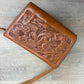 1950s - 1960s Vintage Tooled Leather Crossbody Purse