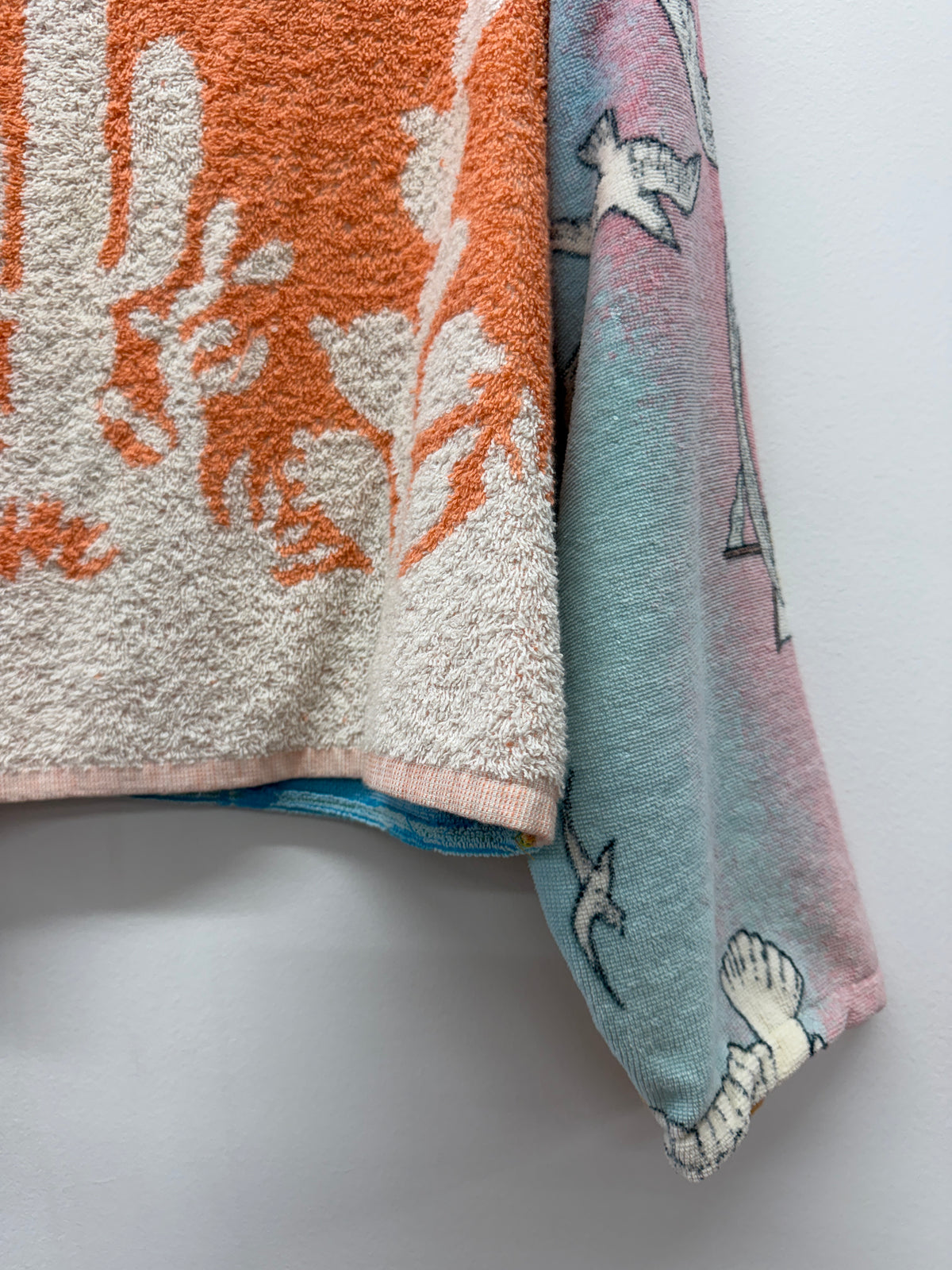 Handmade Upcycled 1970s 1980s Vintage Towel Pullover