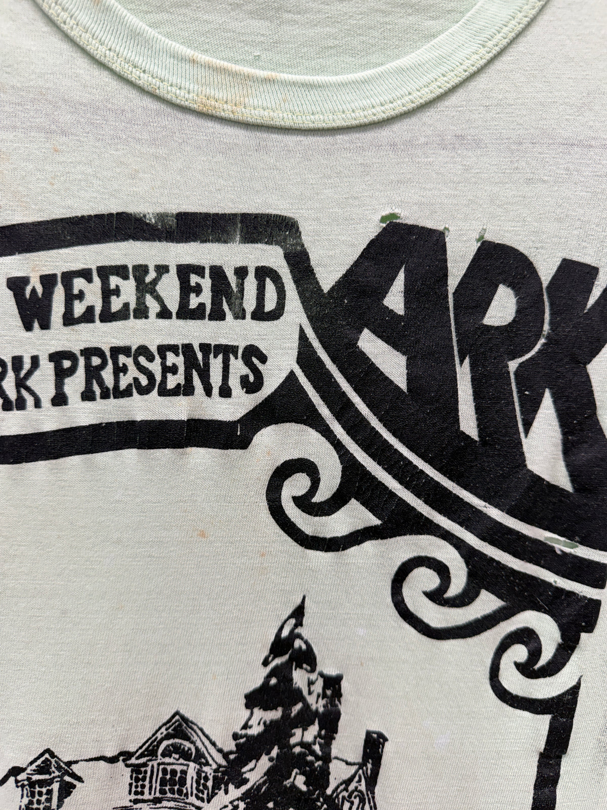 1970s Vintage The Ark 1421 Hill St Ann Arbor Milton Kemnitz Hand Screen Printed Tee Shirt