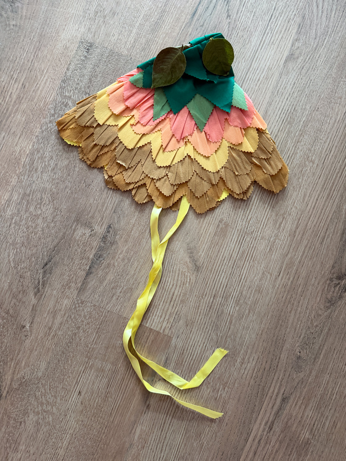 1960s Vintage Victoria's Crepe Paper Custom Flower Costume with Documentation