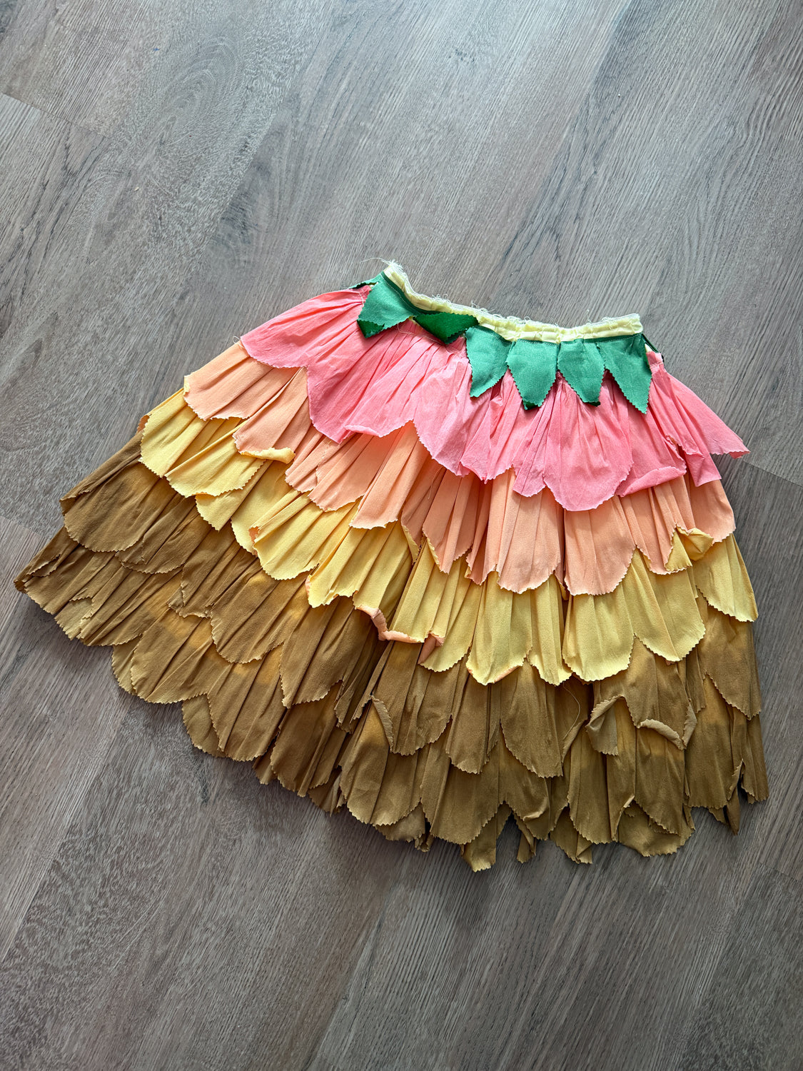 1960s Vintage Victoria's Crepe Paper Custom Flower Costume with Documentation