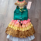 1960s Vintage Victoria's Crepe Paper Custom Flower Costume with Documentation