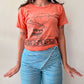 1966 Vintage Peanuts Charlie Brown Faded Distressed Tee Shirt Mayo Spruce 1960s