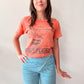 1966 Vintage Peanuts Charlie Brown Faded Distressed Tee Shirt Mayo Spruce 1960s