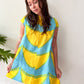 1960s Vintage Marimekko Suomi Finland Zip Front Mod Shift A-Line Laine (Waves) Annika Rimala Dress