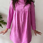 1960s Vintage Marimekko Suomi Finland Purple Pink Two Tone Piccolo Stripe Dress