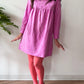 1960s Vintage Marimekko Suomi Finland Purple Pink Two Tone Piccolo Stripe Dress