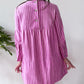 1960s Vintage Marimekko Suomi Finland Purple Pink Two Tone Piccolo Stripe Dress