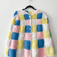 1970s Vintage Adorable Pastel Granny Square Cape