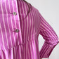 1960s Vintage Marimekko Suomi Finland Purple Pink Two Tone Piccolo Stripe Dress