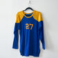 1950s Vintage Super Thrashed Maize & Blue Athletic #27 Practice Jersey