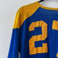 1950s Vintage Super Thrashed Maize & Blue Athletic #27 Practice Jersey
