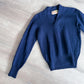 1950s Vintage Varsity Navy V-Neck Pullover Wool Gladiator 1958 Patch Sweater
