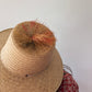 1960s Woven Straw Sun Hat with Pom