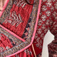 1970s Vintage Hand Block Printed Quilted Bib Indian Cotton Dress