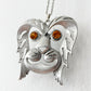 1970s Vintage Lion's Head Novelty Statement Necklace